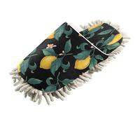 Kutsu Lemons Mop Slippers for Floor Cleaning, Microfiber Cleaning Slippers for Women Men, L