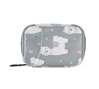 Kutsu Llama Pill Box Portable Pill Case Travel Medicine Organizer for Fish Oil Vitamin Supplement
