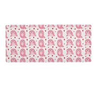 Kutsu Pink Sea Lion Extended Gaming Mouse Pad, Large Mousepad with Non-Slip Rubber Base, Mouse Mat Desk Pad with Stitched Edges for Work Office Home, 31.5 x 15.7 in