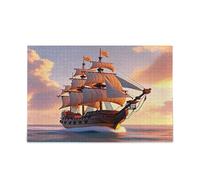 Kutsu Pirate Ship 500 Pieces Jigsaw Puzzle for Kids Teens Adults Family