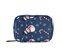 Kutsu Snowman Pill Box Portable Pill Case Travel Medicine Organizer for Fish Oil Vitamin Supplement