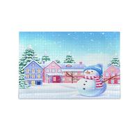Kutsu Snowy Winter Scene 1000 Pieces Jigsaw Puzzle for Kids Teens Adults Family