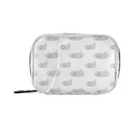 Kutsu Spooky Ghosts Pill Box Portable Pill Case Travel Medicine Organizer for Fish Oil Vitamin Supplement