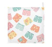 Kutsu Swim Trunks Baby Washcloths 3 Pack Muslin Washcloths for Newborns Infants Toddlers, Cotton Face Towels, Soft & Absorbent on Sensitive Skin
