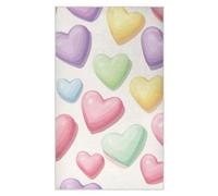 Kutsu Valentine Candy Hearts Waffle Weave Kitchen Towels Absorbent Quick Drying Dish Towels for Kitchen, Decorative Tea Towel, 18x30 in, 2 Pack