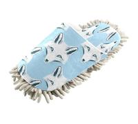 Kutsu White Fox Mop Slippers for Floor Cleaning, Cleaning Slippers for Women Men