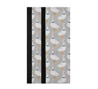 Kutsu White Geese Refrigerator Door Handle Covers, 2 PCS Kitchen Appliance Decor Handle Covers, Microwave Dishwasher Oven Protector Keep Off Fingerprints Food Stains Smudges