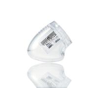 Kutsuwa HiLINE 2-Flute Clear Pencil Sharpener (ABS, POM, Steel) - Portable for Student and Teacher Use