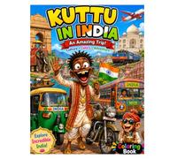 Kuttu in India: An Amazing Trip Coloring Book: Fun Indian Adventures, Famous Landmarks, Vehicles, Culture & Travel Scenes for Kids