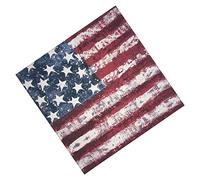 KUTXA American Heritage Cotton Bandanas double sided printing for Men for Women USA Flag (22 inch x 22 inch),4 Pack, War Flag, 22inches x 22 inches