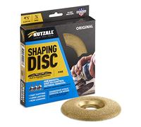 Kutzall Original Shaping Disc - Fine, 4-1⁄2" (114.3mm) Diameter X 7⁄8" (22.2mm) Bore - Coping Woodworking Angle Grinder Attachment for DeWalt, Bosch, Makita. Abrasive Tungsten Carbide, SD412O230
