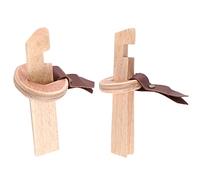 Kuuddker 2 Pack Billiard Cue Tip Clamp Snooker Billiard Pool Cue Tip Clamp Suppressor Wooden Fastener Repair Tool