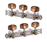 Kuuddker 2Pcs 1:18 Classical Silver Guitar Tuner Tuning Machine Heads Keys Pegs for Guitar Parts
