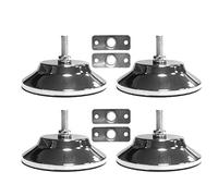 Kuuddker 4 PCS Billiard/Pool Table Leg Levelers 5 Inch Metal Game Table Leg Levelers Heavy Duty Leveling Feets for Pool Table