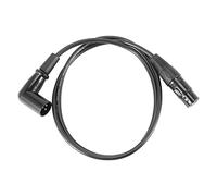Kuuddker Right Angle Male to Female XLR Cable, Microphone Cord, DMX Signal Wire Cord for Equilibrium/Mixer/Amplifier (1 Meter = 3.2 Feet)