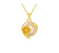 KUUFUUT 12 Flower Deities Pendant Necklace for Women 925 Sterling Silver Gold Plated Pendant Birth Month Sign Guardian Necklace for Women Girls Birthday Gifts December Narcissus