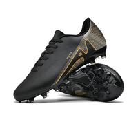 KUUK Men's Women's Football Boots Teenagers Football Shoes Artificial Grass Indoor Shoes Football Turf Indoor Outdoor AG FG TF Competition Training Shoes Unisex, 2286 Ag Black, 7 UK