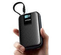 Kuulaa 20000mah 45W Power Bank, Powerbank mit Integriertem USB-C Kabel, Externe Handyakkus mit Schnellladefunktion, Externer Akku mit Digitales Display für Galaxy S25 Ultra/S25+, iPhone 17/16 Serie