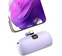 Kuulaa Portable Charger 5000mAh for iPhone 15 16 Power Bank USB-C Portable Phone Charger with Fast Charging (20W) Mini Battery Pack for iPhone 15 Pro/15 Plus/15 Promax/Samsung/Huawei Andriod - Purple