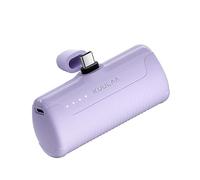 Kuulaa Portable Charger USB C Power Bank 4500mAh Small Portable Phone Charger Android Compact Plug in Battery Pack Portable Compatible with iPhone 15, Samsung Galaxy, Moto, LG, Pixel Purple