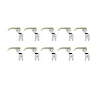 Kuuleyn 10Pcs 0.3cm Flat Presser Feet, T58N Plastic Narrow Presser Feet Set,Durable Precision Stitching Accessories Compatible with Singer Sewing Machines Narrow Seam Tool
