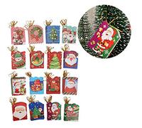 Kuuleyn 128 tarjetas de deseos para árbol de Navidad, tarjetas de decoración navideña, postales de saludos a granel, papelería de papel para árbol de Navidad