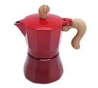 Kuuleyn 150ML Stovetop Coffee Maker Classic Stovetop Espresso Coffee Maker Single Valve Aluminum Coffee Machine for Lovers Beginners Gradient Green (Red)