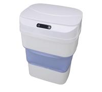 Kuuleyn 17.5L Trash Can,Touchless Motion Sensor,Plastic Foldable Smart Garbage Can with Lid for Kitchen Bathroom Office Space Saving Waste Bin Hygienic Automatic