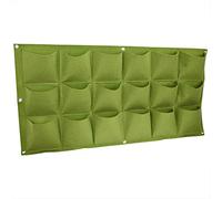 Kuuleyn 18-Piece Felt Wall-Mounted Planting Bag Set | Felt material; vertical hanging saves space.