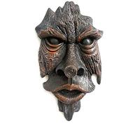 Kuuleyn 1PCS Nottingham Wood Spirit Greenman Tree Sculpture,Resin Crafts PendantTree Face Simulation Human Face Garden Decoration Tree Human Face
