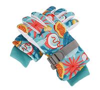 Kuuleyn 2 guantes de ciclismo con forro polar para deportes de invierno, guantes de esquí, esquí, resistentes al agua, a prueba de viento, nieve, antideslizantes, cepillados para (M)