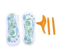 Kuuleyn 2 Pairs Socks,High Elastic Cotton Soft Anti Slip Trigger Point Tool Set Unisex Design Breathable Comfort Fitness Recovery Massage Sticks Foot Care Bundle Home Travel