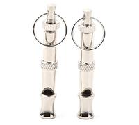 Kuuleyn 2 Pcs Training Whistle, Ultrasonic Whistle, Stainless Steel Ultrasonic Whistle Portable Trainer Training Tool for Dog Pigeons Birds