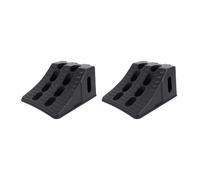 Kuuleyn 2PCS Heavy Duty Wheel Chock, HDPE Weatherproof Anti Slip Wheel Wedge for Travel Trailer RV Truck (225x180x120mm)