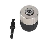 Kuuleyn 3/8-24unf Keyless Drill Bit Chuck Clip, Drill Conversion Chuck, 2-13mm Drill Chuck 3/8-24UNF Self-Tightening Conversion Chuck Drilling Tools Supplies