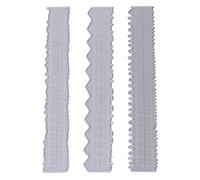 Kuuleyn 3Pcs Carbon Steel Irregular Edges Ruler Set, Decorative Embossing Die Cuts for Card Making, DIY Scrapbooking, Paper Craft