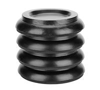 Kuuleyn 4Pcs Beech Wood Round Piano Foot Pads Set Upright Piano Caster Cups Accessories (Black)