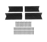 Kuuleyn 4PCS Steel Raised Garden Bed Corner Brackets ,Black Metal Corner Bracket for 20-24 Inch for DIY Flower or Vegetable Garden Bed Box