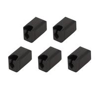 Kuuleyn 5Pcs Extruder Hotend Cover Black Silicone Anti Stick Stable Heater Block Cover 3D Printer Parts Hotend Heater Block Cover for X1 Carbon P1P