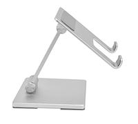 Kuuleyn Adjustable Tablet Stand Foldable Desktop Tablet Holder Mobile Phone Stand，Aluminum Dual Foldable for Huawei Phone Silver，Tablet Accessories