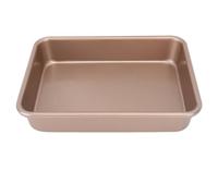 Kuuleyn Baking Pan Carbon Steel Baking Sheet Tray Set, Nonstick Rectangular Oven Tray with Raised Edges, Multifunctional Sheet Pan for Baking Cakes Cookies Roasting Vegetables (Small Rectangular)