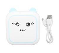 Kuuleyn Black And White Thermal Printer Mini Printer Thermal Inkless Black White Printing Bt Connection 800mah High Speed Low Noise Portable Printer For Tags Notes Barcode Receipts (Blue)