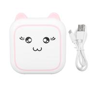 Kuuleyn Black And White Thermal Printer Mini Printer Thermal Inkless Black White Printing Bt Connection 800mah High Speed Low Noise Portable Printer For Tags Notes Barcode Receipts (Roseate)