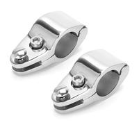 Kuuleyn Boat Top Jaw Slides, 2pcs Stainless Steel Boat Marine Hinged Upper Jaw Slide Hardware Fittings (20mm)