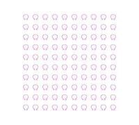 Kuuleyn Chicken Leg Bands, 100PCS 8mm Pigeons Identification Leg Rings, Poultry Bands No Words Pigeons Supplies (Pink)