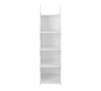 Kuuleyn Closet Hanging Organizer Large Capacity Foldable Wardrobe Storage Basket for Bedroom Laundry Room Dormitory (4 Layers)