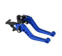 Kuuleyn Clutch Brake Lever, 1 Pair CNC Aluminum Alloy, 4 Colors Optional, Motorcycle Clutch Drum Brake Lever Handle for Most Motorcycles(Blue)