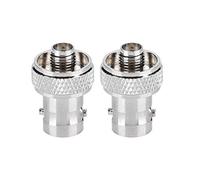 Kuuleyn Connector, High Temperature Resistance Great Compatibility Acid Resistance Smooth Telecommunication 2 Pcs Sma Female to Bnc Female Convert Adapter