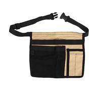 Kuuleyn Delantal de cintura para herramientas de jardín Bolsa de cintura para herramientas de jardín Bolsa de cintura para herramientas Delantal de trabajo Bolsa de cinturón para (caqui negro)