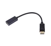 Kuuleyn DP Male to HDMI Female, DP to HDMI Adapter Cable, DP Male to HDMI Female Cable, DP Displayport Male to HDMI Female Cable Converter Adapter for PC HP/DELL
